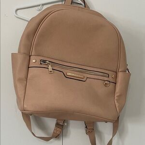 Poppy & Peonies Beige Backpack